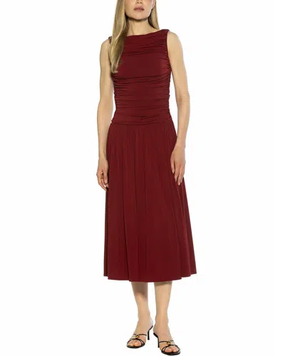 Alexia Admor Lumi Portrait Neck Maxi Dress In Brown