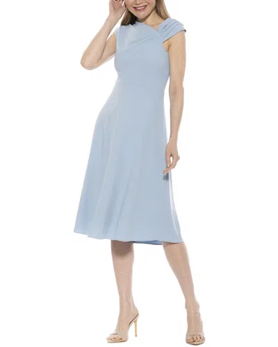 Alexia Admor Mariah A-line Dress In Blue