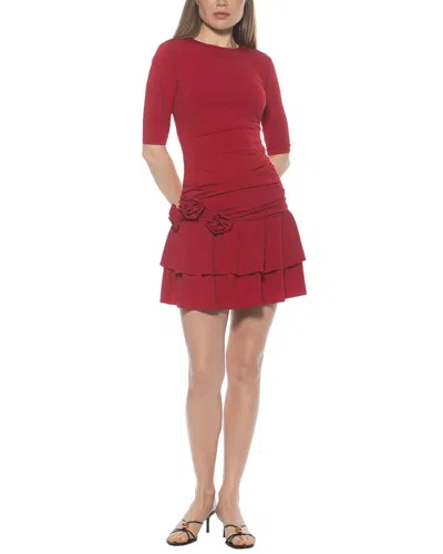 Alexia Admor Mars Tiered Minidress In Red