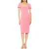 Alexia Admor Micaela Sweetheart Neck Sheath Dress In Pink