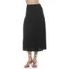Alexia Admor Michel High Waist Shirred Midi Skirt In Black