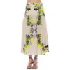 Alexia Admor Michel High Waist Shirred Midi Skirt In Multi