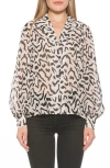 Alexia Admor Mila Long Sleeve Chiffon Blouse