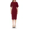 Alexia Admor Mila V-back Dress In Burgundy