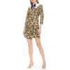 Alexia Admor Monique Twill Shift Dress In Rose Floral