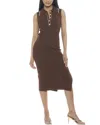 Alexia Admor Women's Myah Midaxi Bodycon Dress In Brown