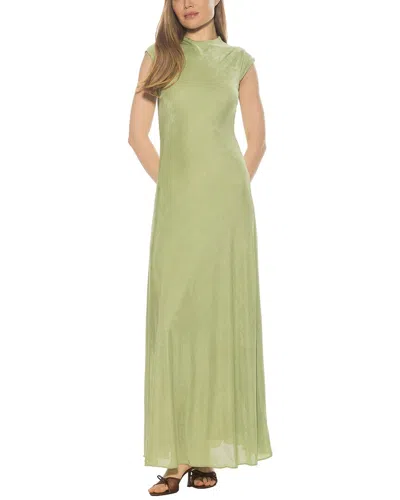 Alexia Admor Nalani Mock Neck Sleeveless Maxi Dress In Green