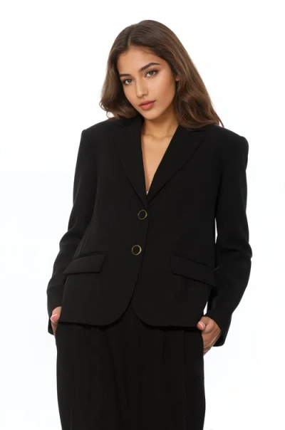 Alexia Admor Noa Boyfriend Blazer In Black
