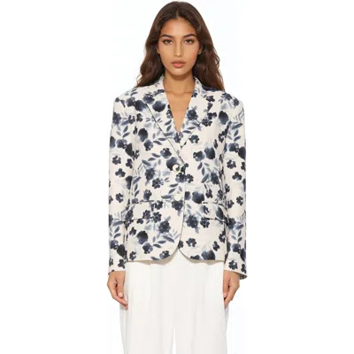 Alexia Admor Noa Printed Boyfriend Blazer In Multi