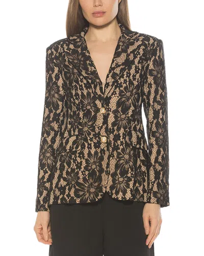 Alexia Admor Nyx Lace Blazer In Pink