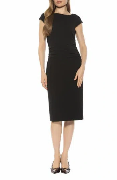 Alexia Admor Nyx Cap Sleeve Sheath Dress In Black