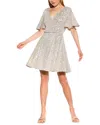 Alexia Admor Oakless Fit And Flare Dress In Silver