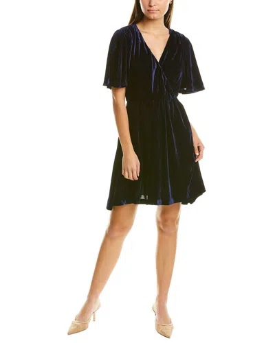 Alexia Admor Oakless Velvet A-line Dress In Black