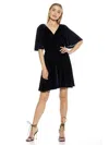 Alexia Admor Oakless Velvet Dress In Navy