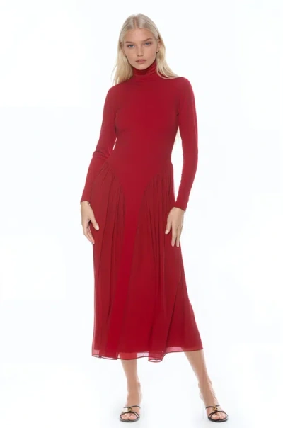 Alexia Admor Odette Dress In Burgundy