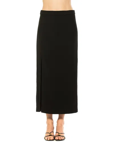Alexia Admor Side Slit Midi Skirt In Black