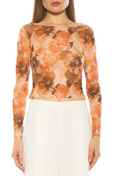 ALEXIA ADMOR ALEXIA ADMOR OPAL SHEER MESH TOP