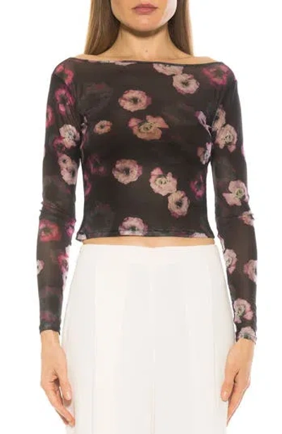 ALEXIA ADMOR ALEXIA ADMOR OPAL SHEER MESH TOP