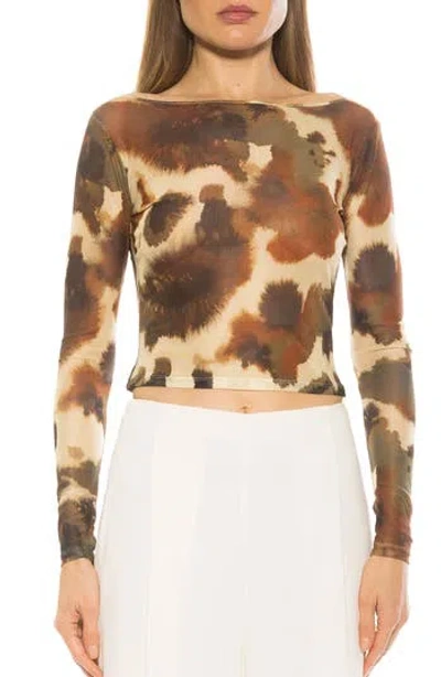 ALEXIA ADMOR ALEXIA ADMOR OPAL SHEER MESH TOP