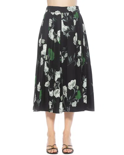 Alexia Admor Oren Pleated Midi Skirt In Multi