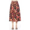 Alexia Admor Oren Pleated Midi Skirt In Multi