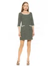 Alexia Admor Orla Dress In Green Plaid