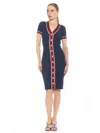 Alexia Admor Otto Dress In Navy