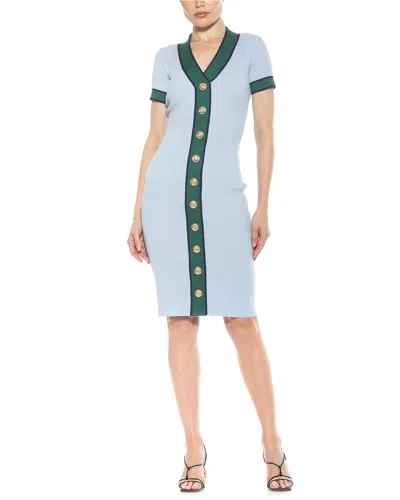 Alexia Admor Otto Knit Dress In Blue