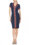 Alexia Admor Otto Dress In Navy