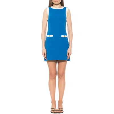 Alexia Admor Piper Sheath Dress In Blue