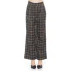 Alexia Admor Plaid Wide Leg Pants In Brown Plaid