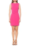 Alexia Admor Polene Bow Sheath Dress In Pink