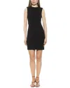 Alexia Admor Mia Mock Neck Sleeveless Sheath Dress In Black