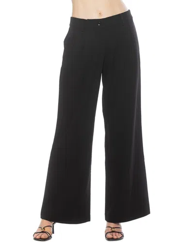 Alexia Admor Quinn Pleated Wide Leg Pants In Black