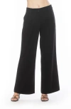 Alexia Admor Quinn Pleated Wide Leg Pants In Black