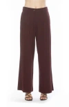 Alexia Admor Quinn Pleated Wide Leg Pants In Brown