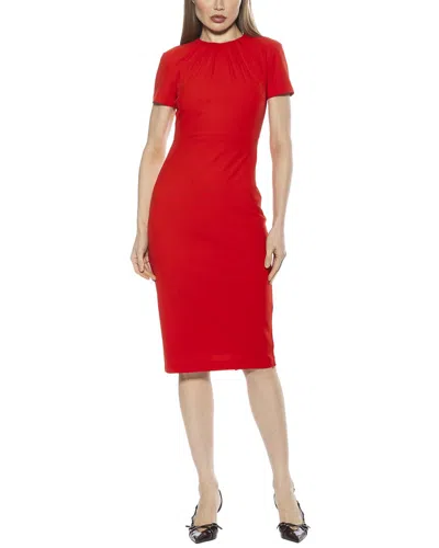 Alexia Admor Quinn Stretch Sheath Dress In Orange Red
