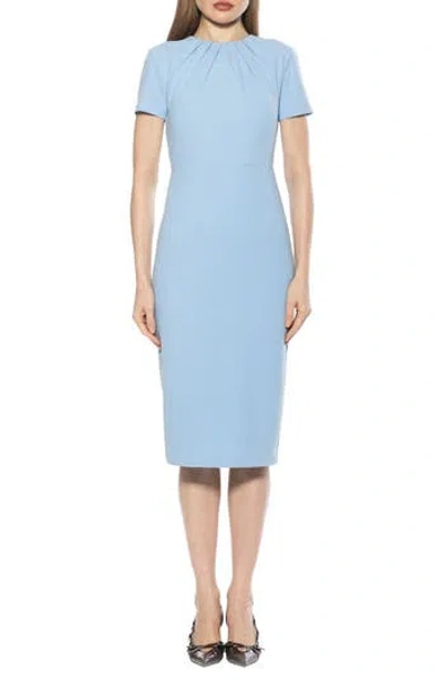 Alexia Admor Quinn Stretch Sheath Dress In Sky Blue
