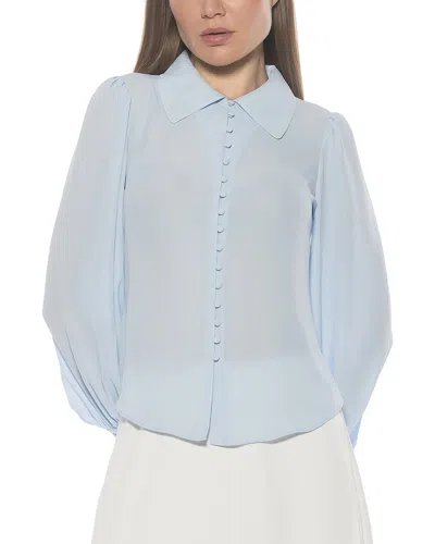 Alexia Admor Rah Blouse In Blue