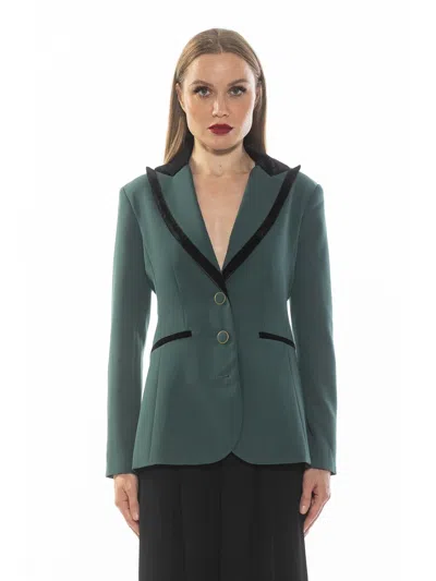 Alexia Admor Reiss Peak Lapel Blazer In Blue