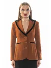 Alexia Admor Reiss Peak Lapel Blazer In Brown