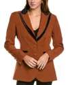 Alexia Admor Reiss Peak Lapel Blazer In Brown