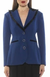 Alexia Admor Reiss Peak Lapel Blazer In Electric Blue