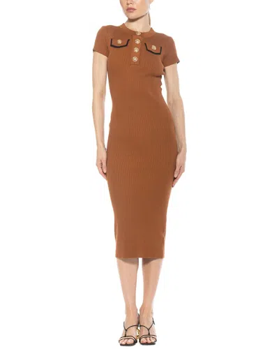 Alexia Admor Rhys Sheath Dress In Brown