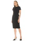 Alexia Admor Robin Jewel Neck Midi Dress In Black