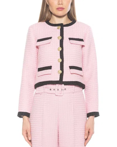 Alexia Admor Rose Tweed Jacket In Pink