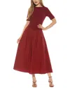 Alexia Admor Rowan Fit And Flare Dress In Red