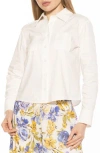 ALEXIA ADMOR ALEXIA ADMOR ROXANNE COTTON BUTTON-UP SHIRT