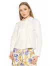 Alexia Admor Women's Roxanne Long Sleeve Shirt In White