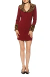 Alexia Admor Sabrina Faux Fur Trim Minidress